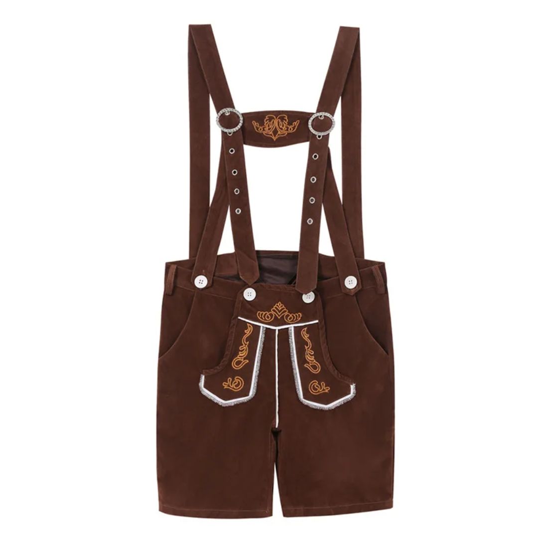 Lederhose Heidi - Dames Lederhosen Oktoberfest Kostuum – Traditionele Beierse Outfit