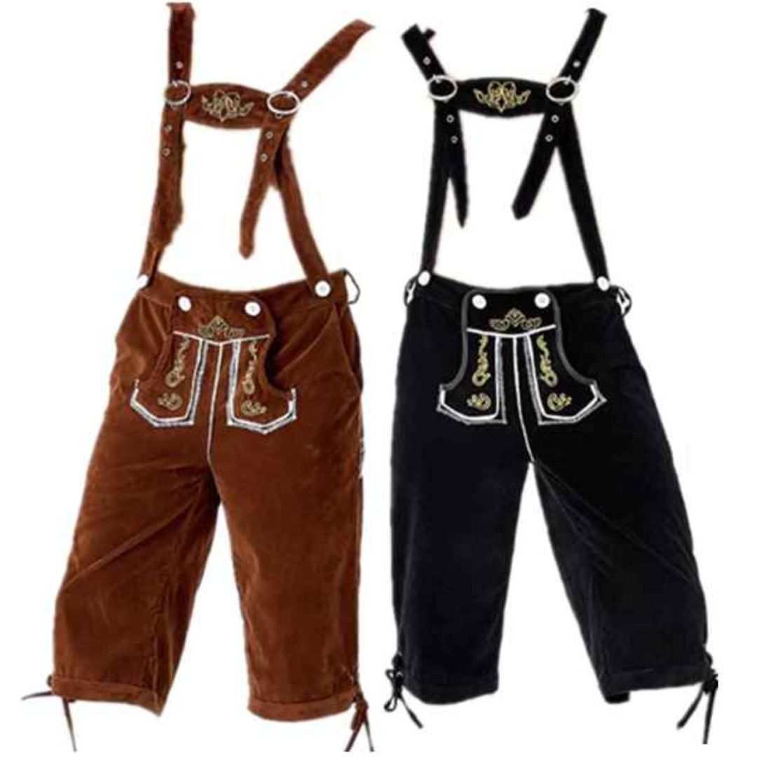Lederhose Karl - Beierse Lederhosen voor Heren met Bretels – Perfect voor Oktoberfest