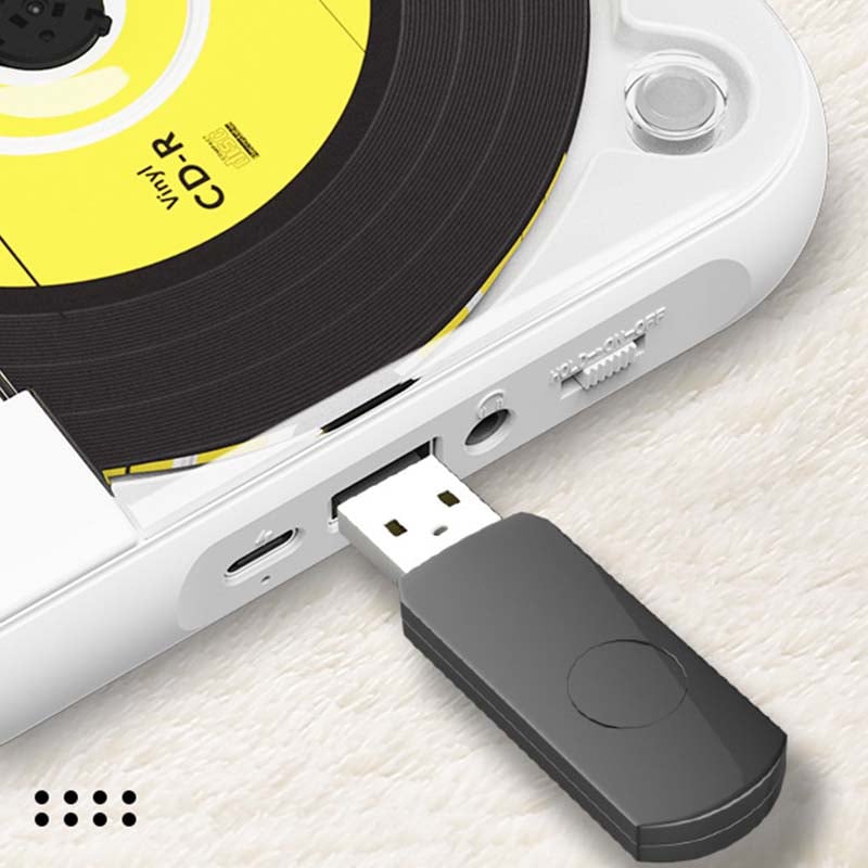 Portable CD Player – Bluetooth 5.3 with Rechargeable Battery