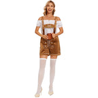 Lederhose Ingrid - Dames Oktoberfest Kostuum in Beierse Biermeisjesstijl