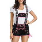Lederhose Helga - Traditioneel Dames Oktoberfest Kostuum met Vintage Look & Borduursels