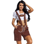 Lederhose Heidi - Dames Lederhosen Oktoberfest Kostuum – Traditionele Beierse Outfit