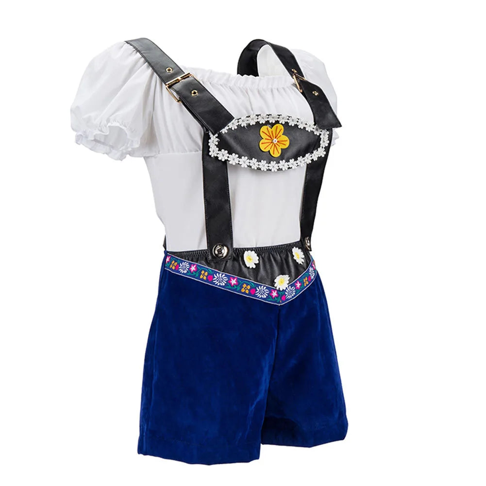 Lederhose Gertrud - Vrouwelijk Oktoberfest Kostuum met Traditionele Beierse Stijl