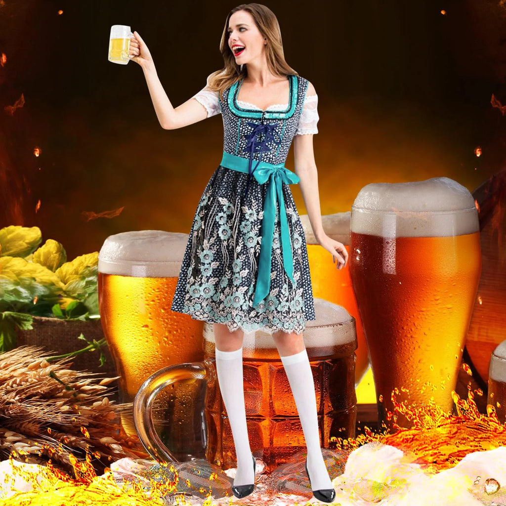 Dirndl Ingrid - Beierse Oktoberfest Jurk voor Dames | Carneval & Bierfeest Outfit