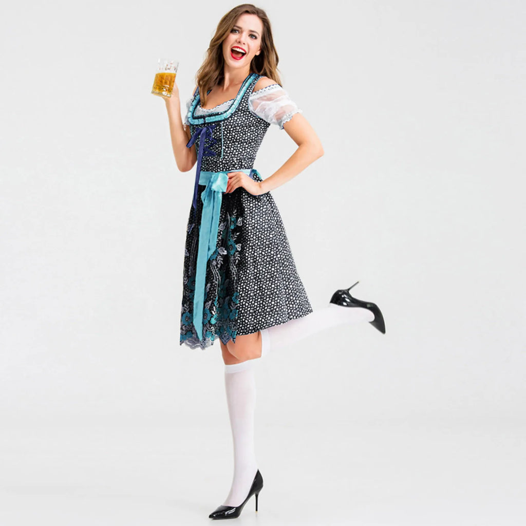 Dirndl Ingrid - Beierse Oktoberfest Jurk voor Dames | Carneval & Bierfeest Outfit