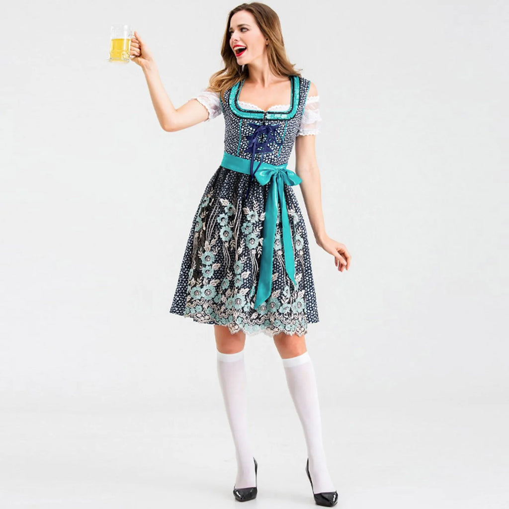Dirndl Ingrid - Beierse Oktoberfest Jurk voor Dames | Carneval & Bierfeest Outfit