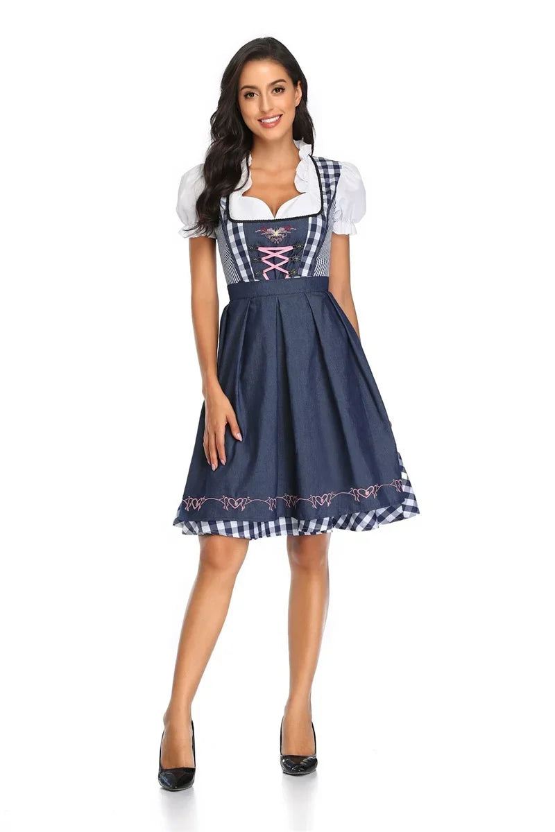 Dirndl Elke – Traditional Oktoberfest Dress for Women with Apron | Bavarian Beer Festival Costume