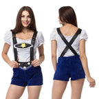 Lederhose Gertrud - Vrouwelijk Oktoberfest Kostuum met Traditionele Beierse Stijl