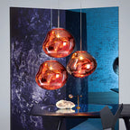 LunaLux Glass Pendant Light with Modern Elegance and Warm Ambient Illumination for Dining Areas