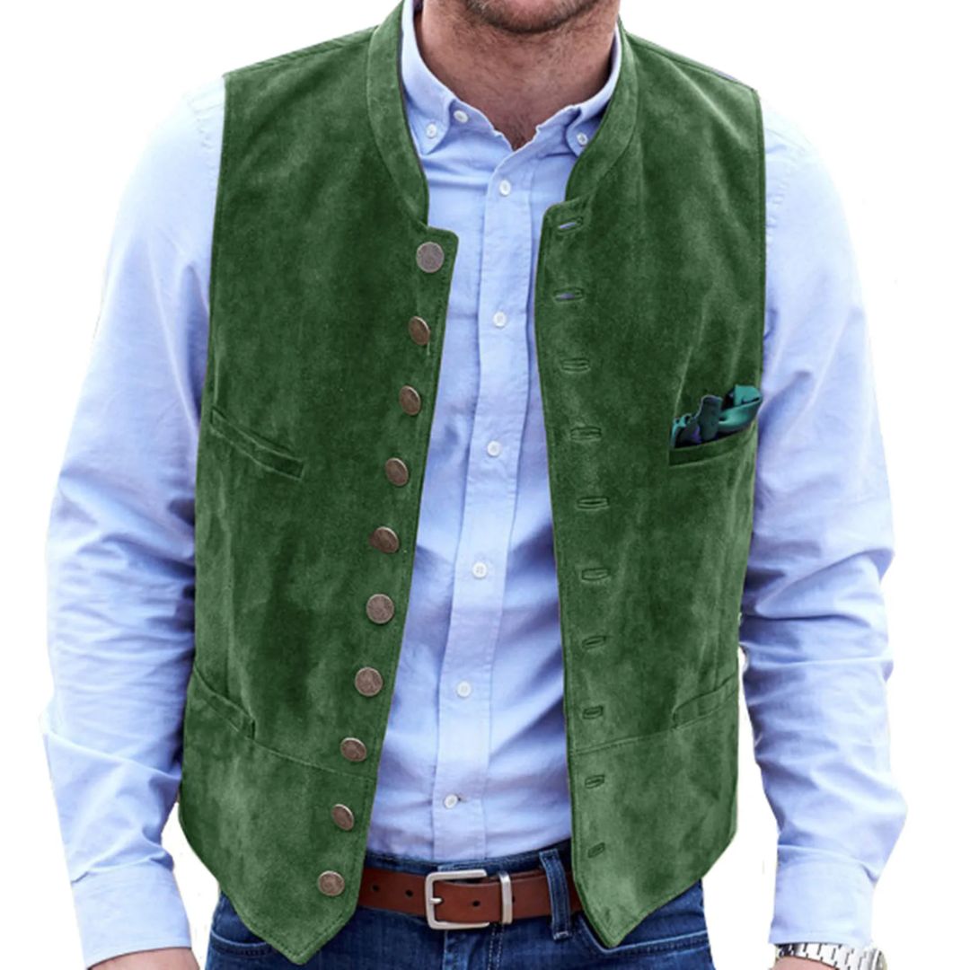 Traditionele Heren Gilet in Vintage Stijl voor Oktoberfest