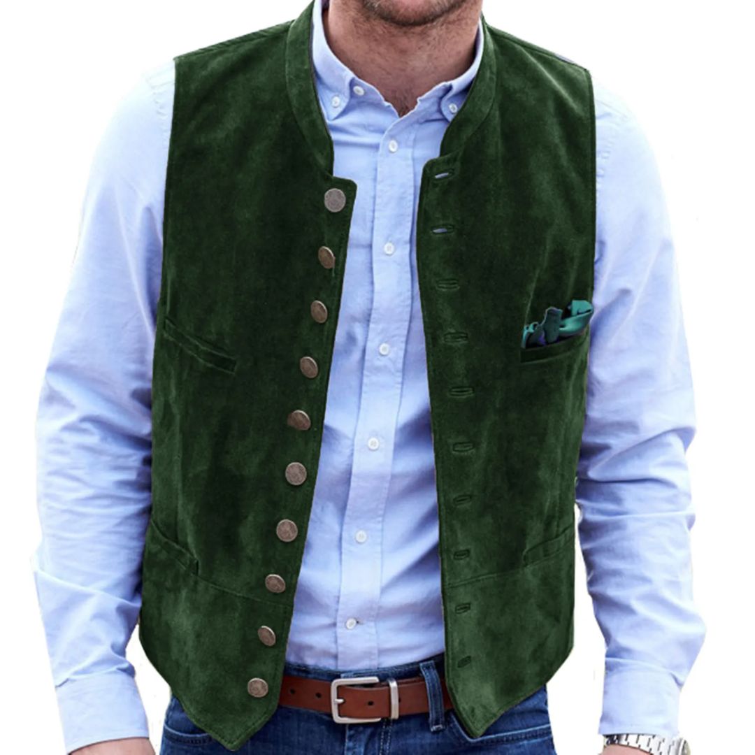 Traditionele Heren Gilet in Vintage Stijl voor Oktoberfest