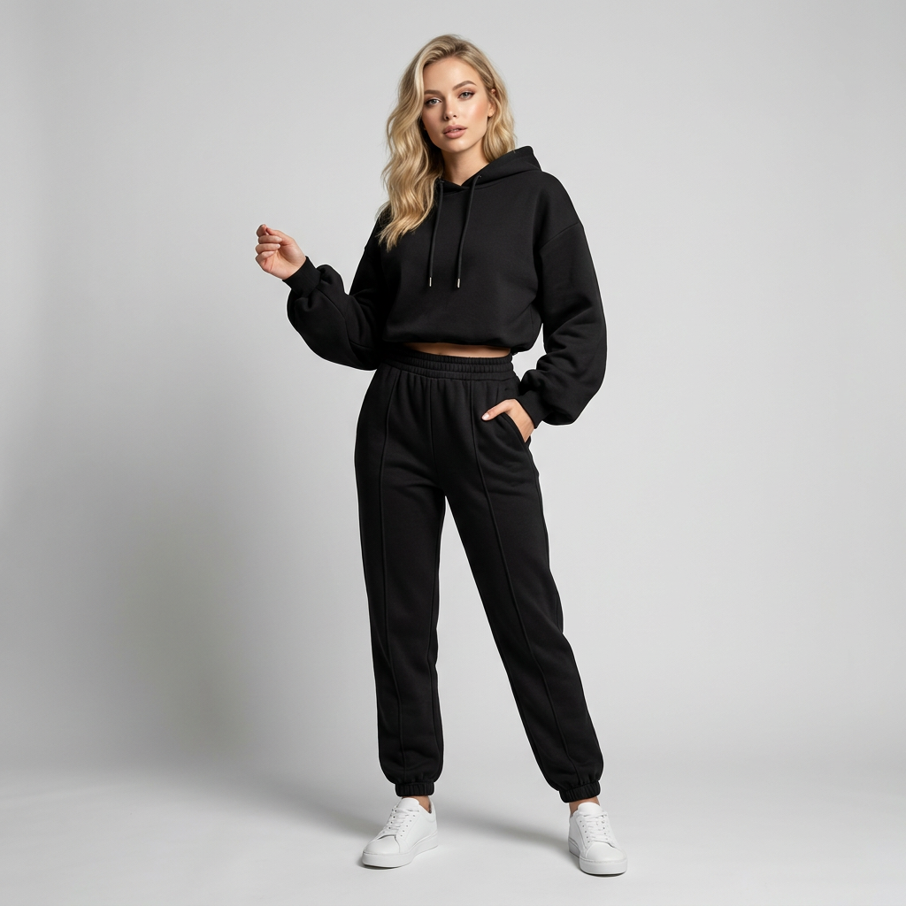 Women’s Hoodie Tracksuit Set | Relaxed Fit, Soft Fabric & Elevated Everyday Lounge Style