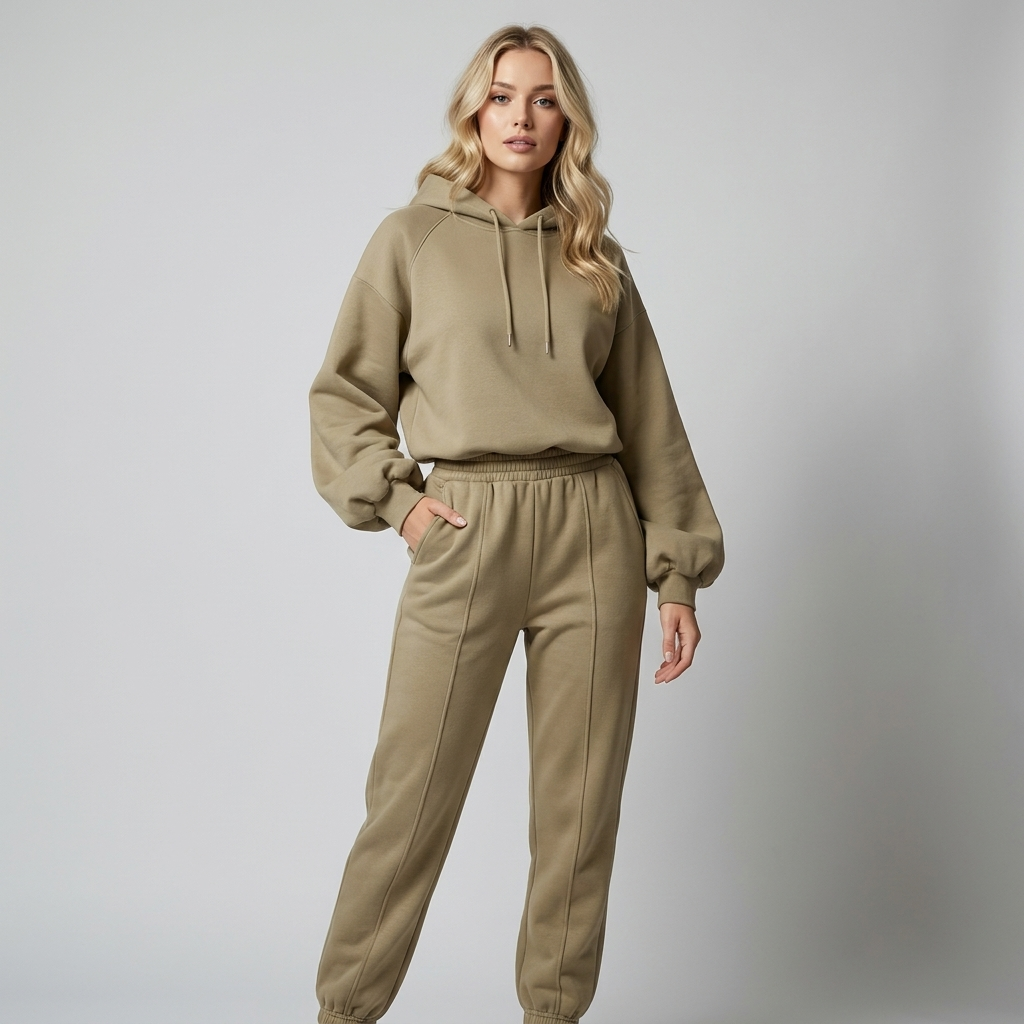 Women’s Hoodie Tracksuit Set | Relaxed Fit, Soft Fabric & Elevated Everyday Lounge Style