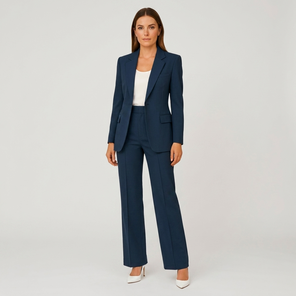 Women’s Tailored Suit Set | Polished Blazer Fit, Straight-Leg Trousers & Modern Office Style