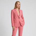 Women’s Tailored Suit Set | Polished Blazer Fit, Straight-Leg Trousers & Modern Office Style