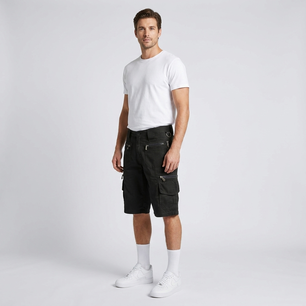 Men’s Multi-Pocket Cargo Shorts | Utility Storage, Relaxed Fit & Outdoor Detail