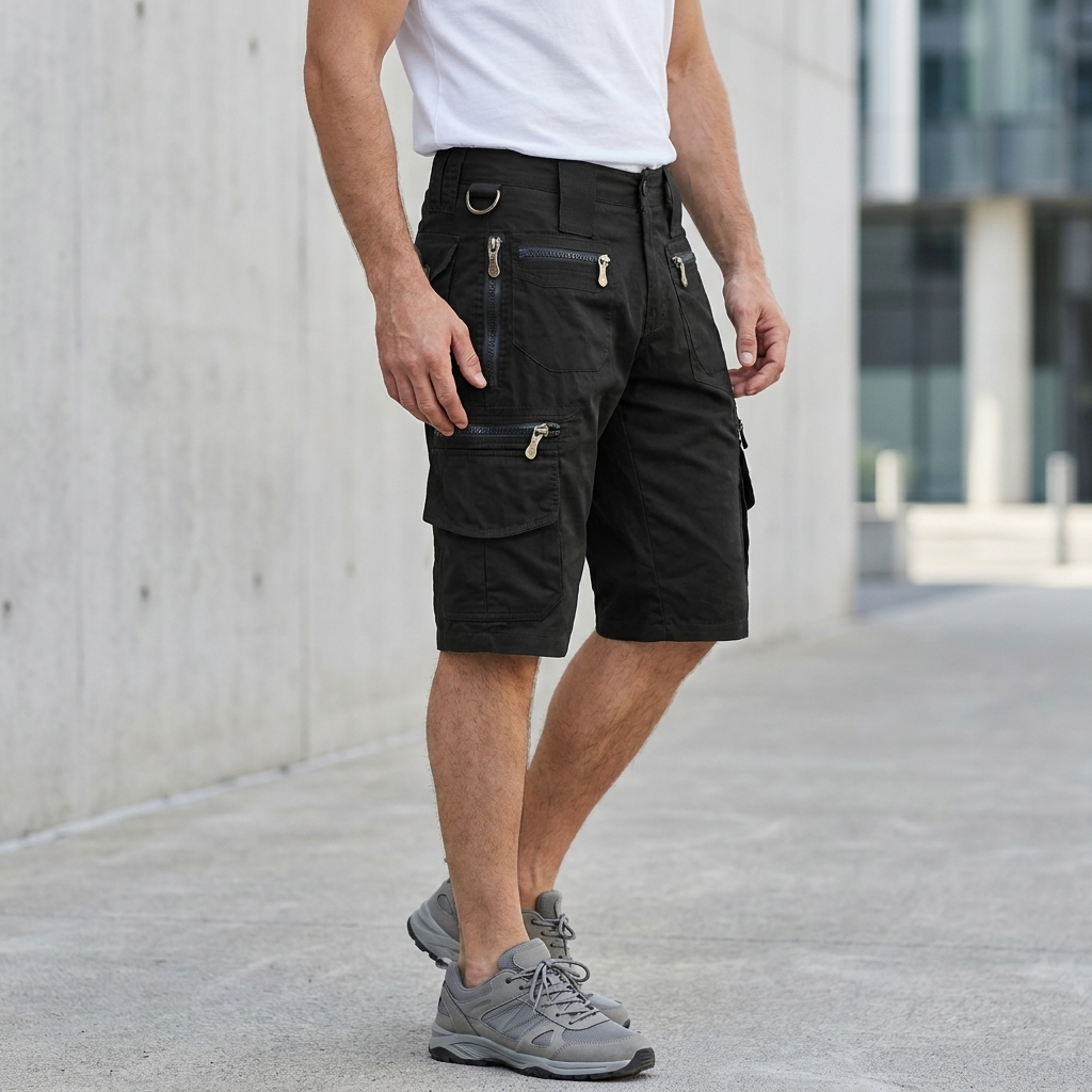 Men’s Multi-Pocket Cargo Shorts | Utility Storage, Relaxed Fit & Outdoor Detail