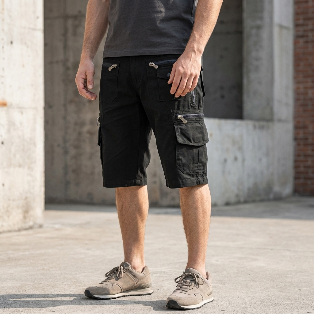 Men’s Multi-Pocket Cargo Shorts | Utility Storage, Relaxed Fit & Outdoor Detail