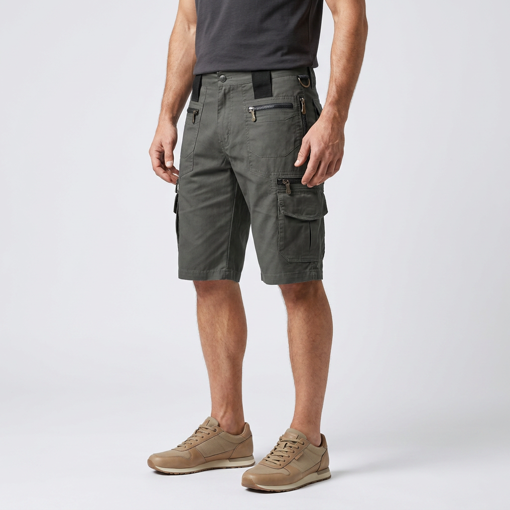 Men’s Multi-Pocket Cargo Shorts | Utility Storage, Relaxed Fit & Outdoor Detail