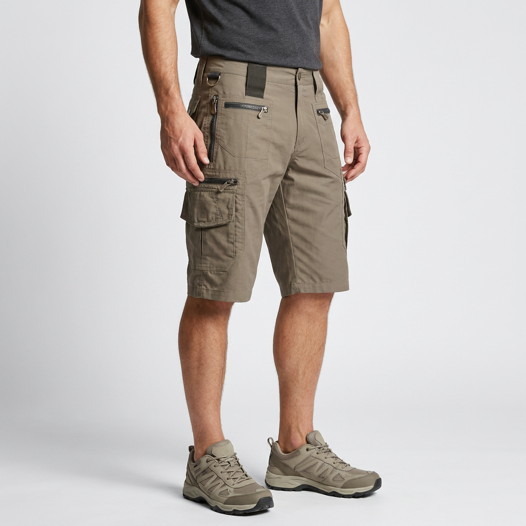 Men’s Multi-Pocket Cargo Shorts | Utility Storage, Relaxed Fit & Outdoor Detail