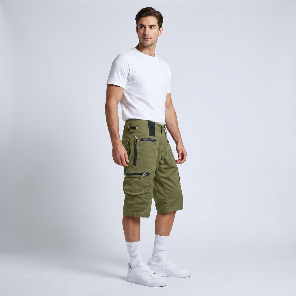 Men’s Multi-Pocket Cargo Shorts | Utility Storage, Relaxed Fit & Outdoor Detail