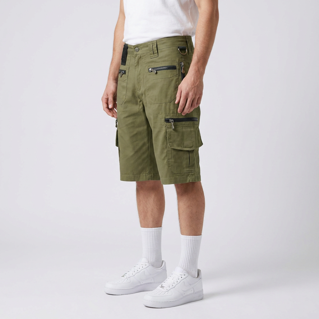Men’s Multi-Pocket Cargo Shorts | Utility Storage, Relaxed Fit & Outdoor Detail