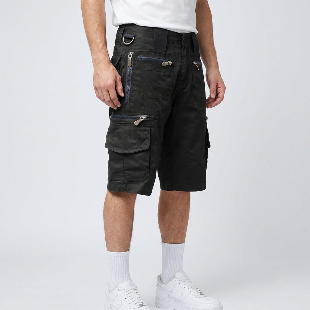 Men’s Multi-Pocket Cargo Shorts | Utility Storage, Relaxed Fit & Outdoor Detail