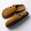 Women’s Buckle Slide Sandals | Suede-Look Finish, Soft Footbed & Easy Slip-On Fit