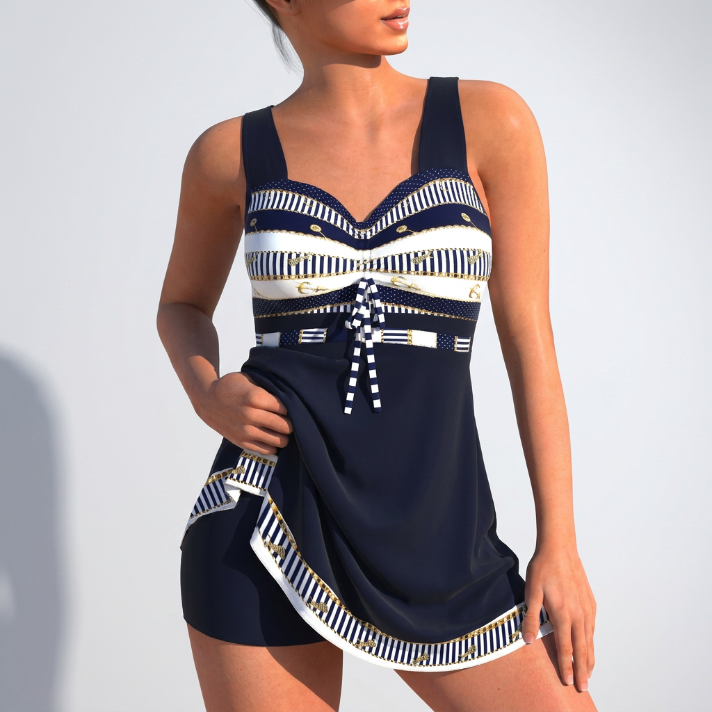 Women’s Tankini Swimsuit | Lightweight Fabric, Printed Detail & Two-Piece Comfort