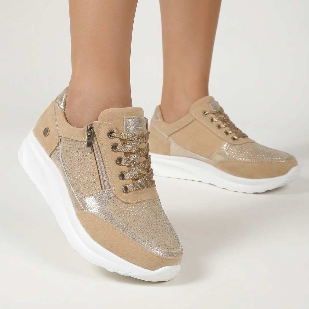 Women’s Wide-Fit Walking Shoes | Breathable Mesh, Cushioned Sole & Comfort Fit