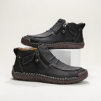 Men’s Casual Ankle Boots | Side Zip, Hand-Stitched Detail & Cushioned Sole