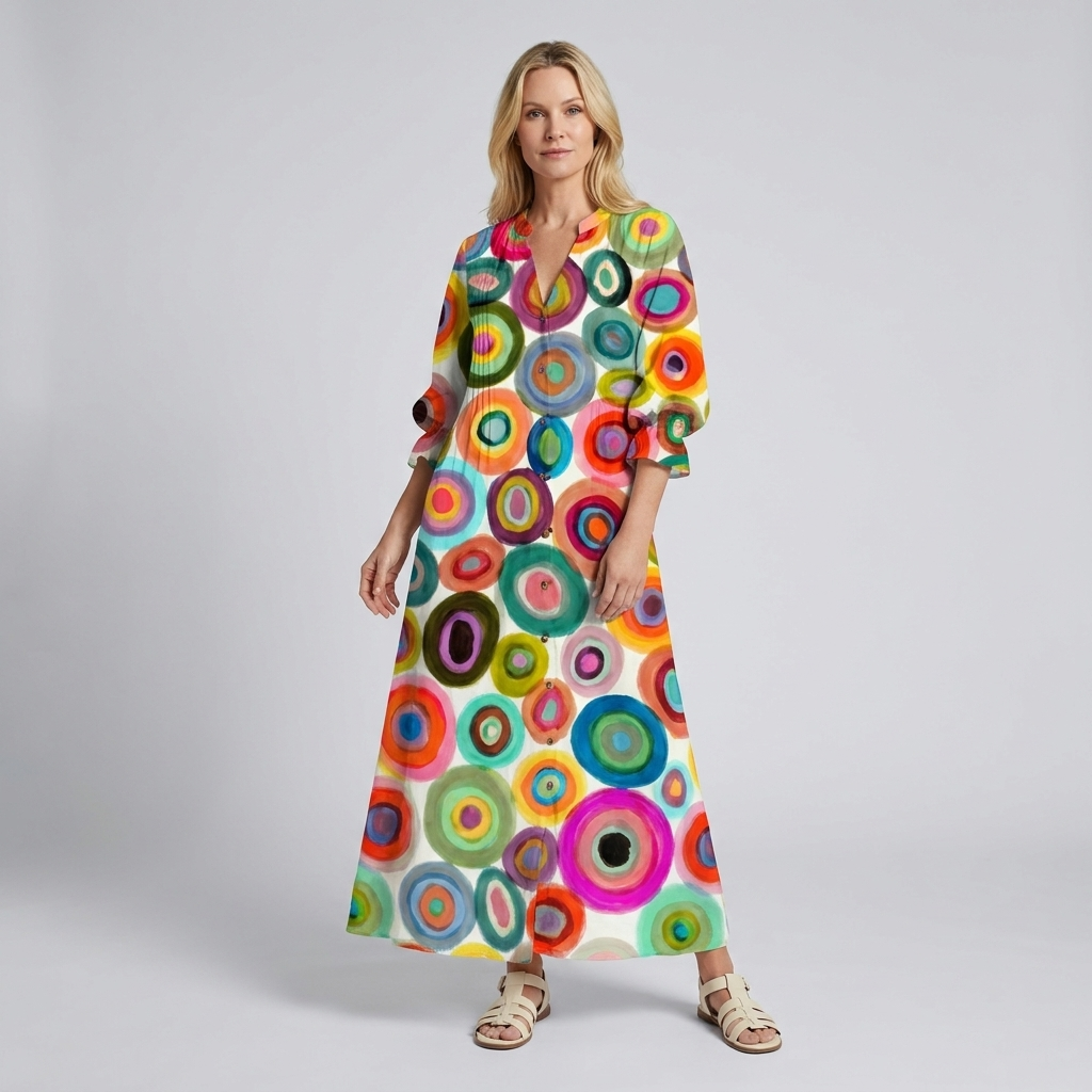 Printed Button Shirt Dress | Relaxed Fit, Lightweight Fabric & Summer Styling