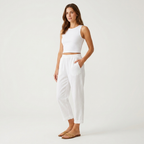 Women’s Relaxed Linen Pants | Lightweight Fabric, Elastic Waist & Summer Fit