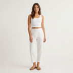 Women’s Relaxed Linen Pants | Lightweight Fabric, Elastic Waist & Summer Fit
