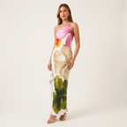 One-Shoulder Floral Maxi Dress | Sculpted Neckline, Flowing Fit & Statement Summer Print