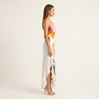 One-Shoulder Floral Maxi Dress | Sculpted Neckline, Flowing Fit & Statement Summer Print