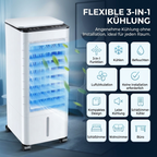 Evaporative Cooler 3-in-1 – Cools, Humidifies and Circulates on Castors
