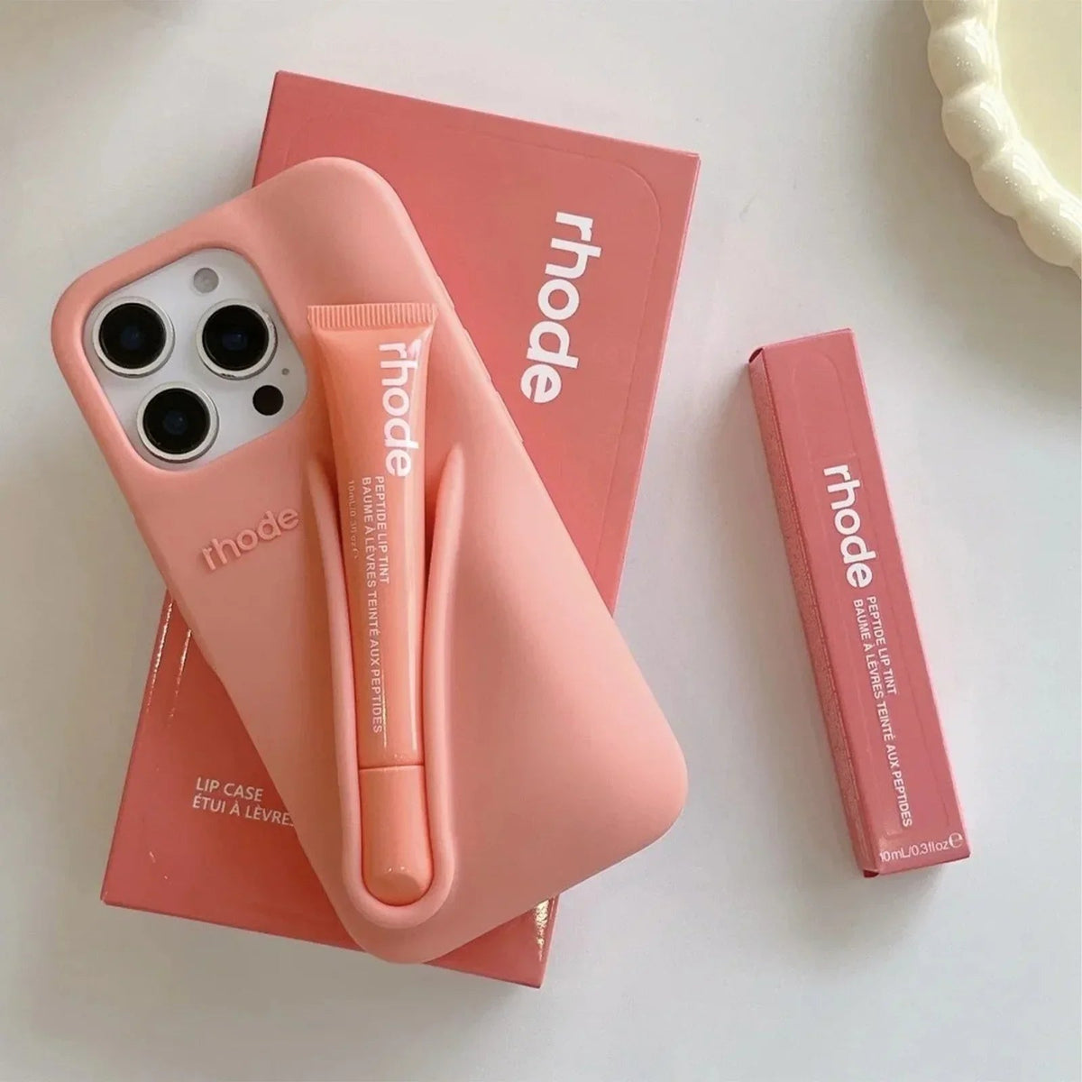 iPhone Case with Lip Gloss Set for iPhone 13-17 10