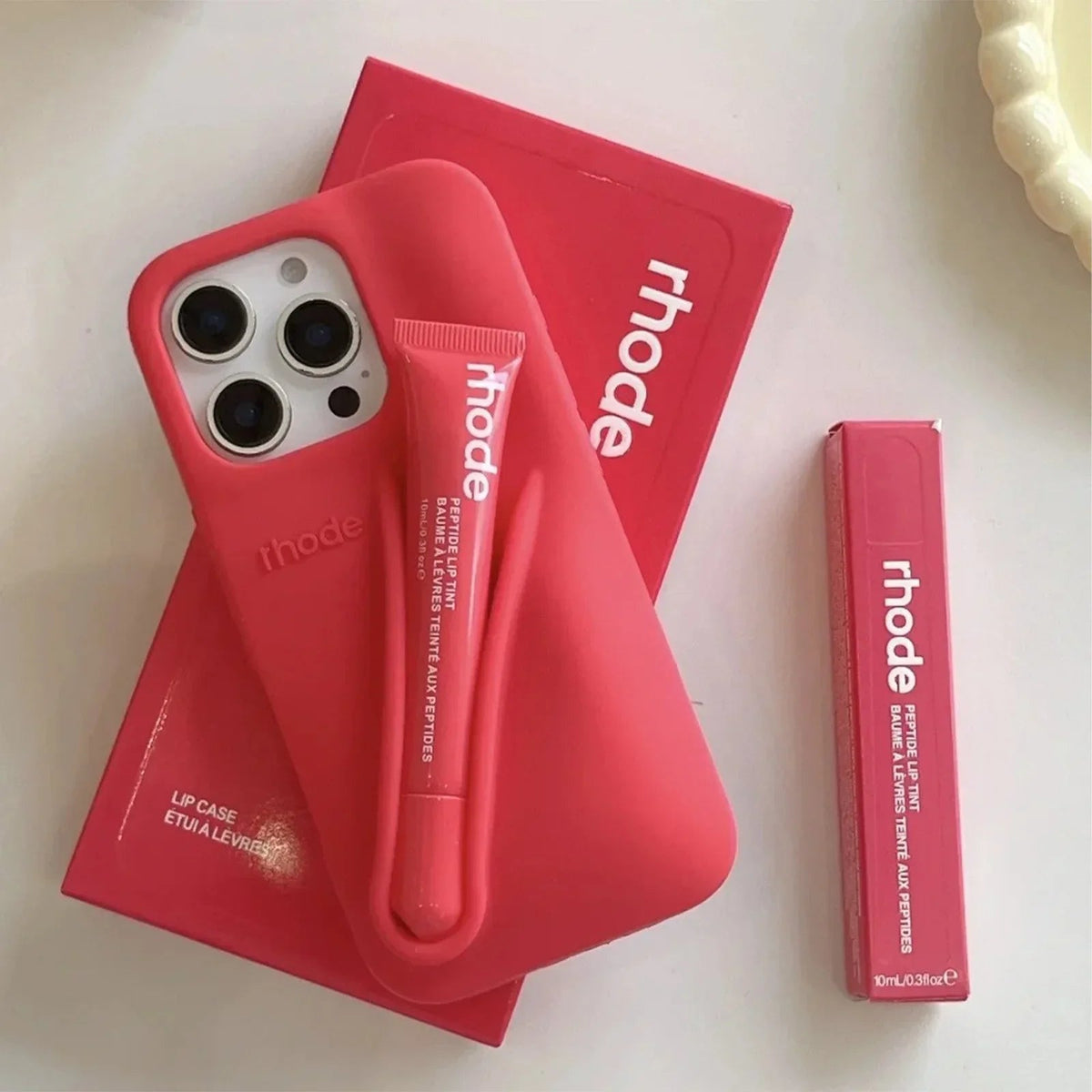 iPhone Case with Lip Gloss Set for iPhone 13-17 6