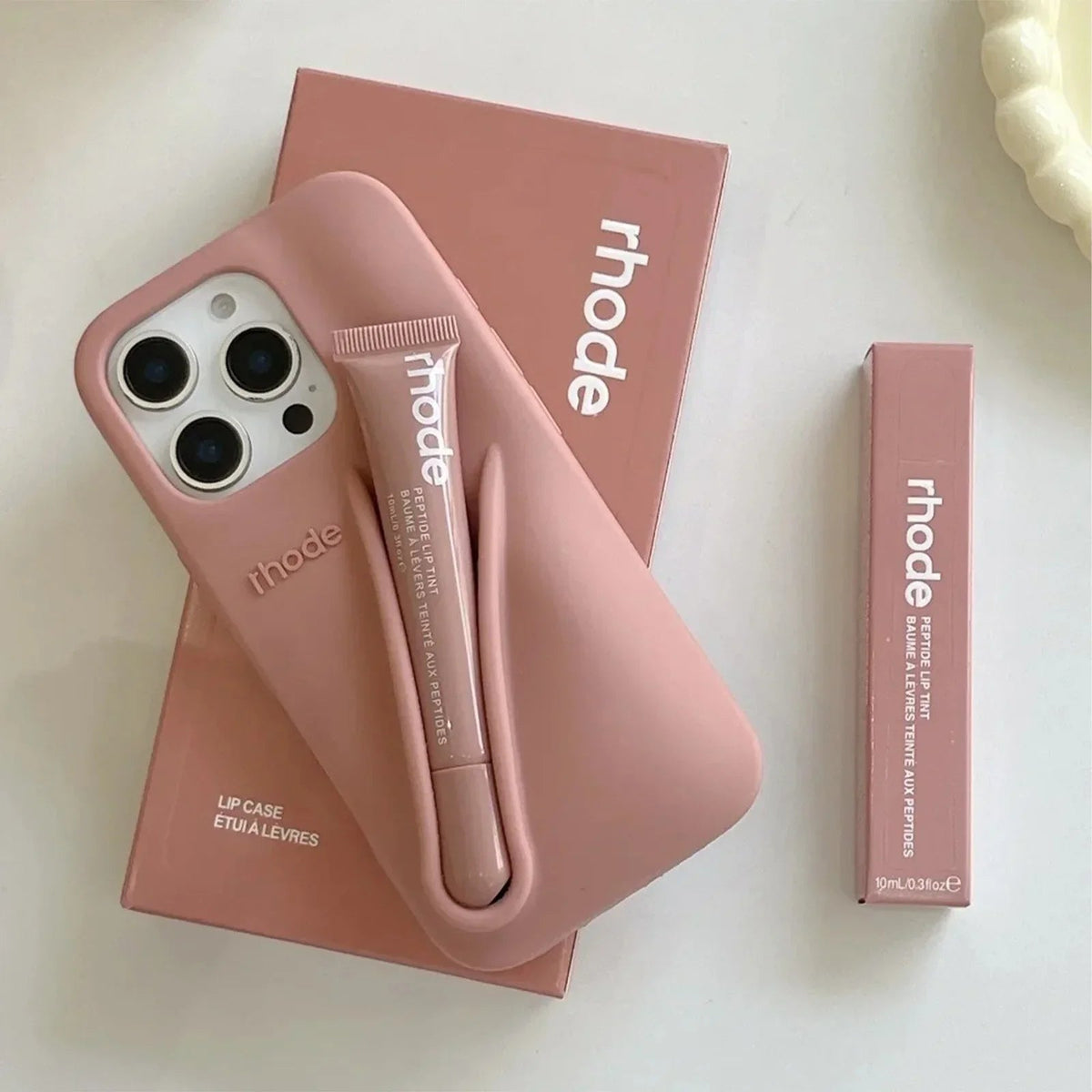 iPhone Case with Lip Gloss Set for iPhone 13-17 8