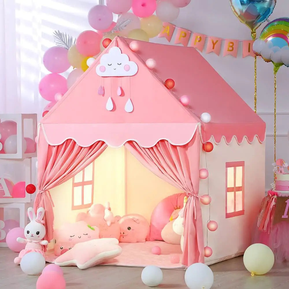 Princess Play Tent – Foldable Indoor & Outdoor Tent with UV Protection and Carry Bag