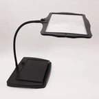 LED Magnifying Desk Lamp – 3X Large Lens with Flexible Gooseneck
