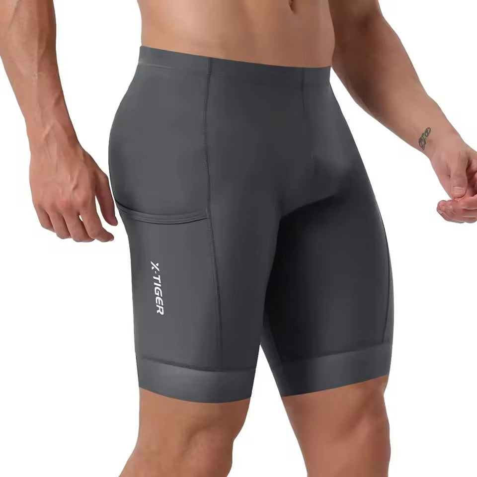 Mens Cycling Shorts – Gel Padding with Grip Legs and Reflective Trim