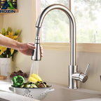 Pull-Down Kitchen Faucet – Single Handle Sink Mixer Tap with Dual Spray
