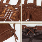 Lederhose Fritz - Compleet Oktoberfest Lederhosen Outfit met Bretels
