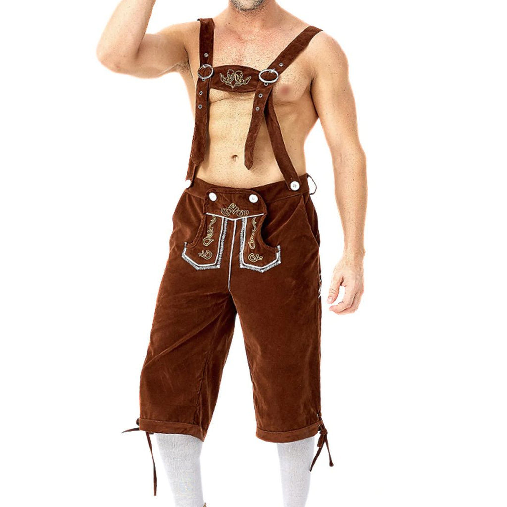 Lederhose Karl - Beierse Lederhosen voor Heren met Bretels – Perfect voor Oktoberfest