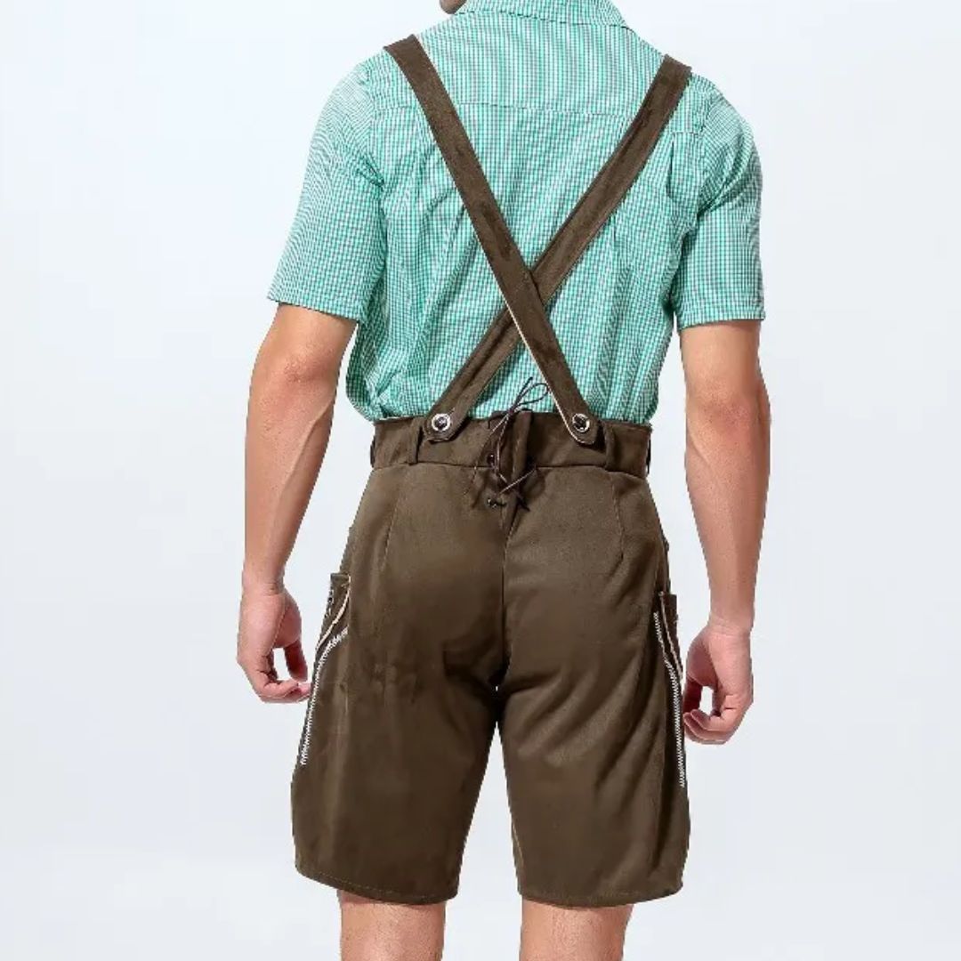 Lederhose Anton - Heren Lederhosen Oktoberfest Kostuum – Authentiek Beiers Outfit