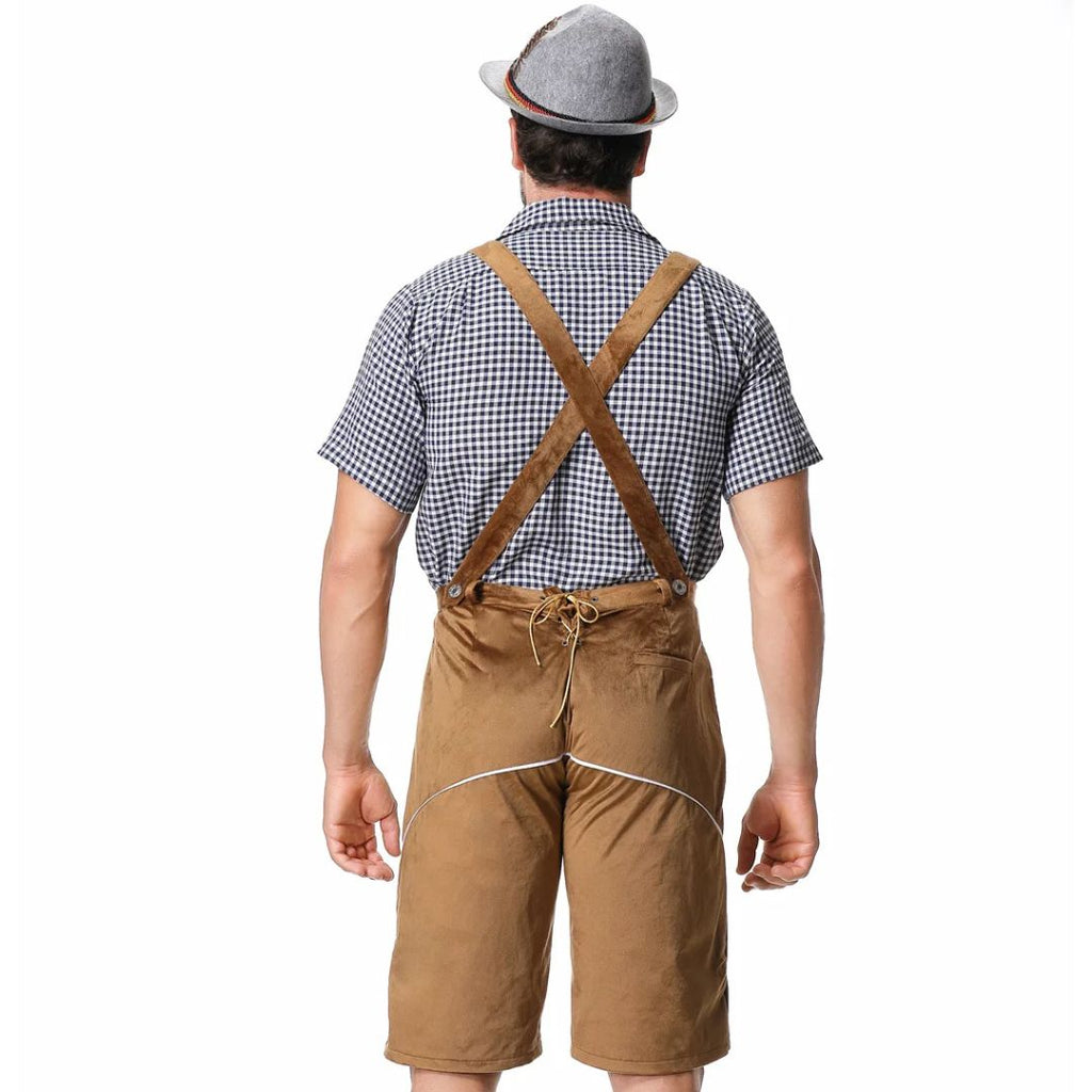 Lederhose Wolfgang - Heren Lederhosen Oktoberfest Kostuum – Authentieke Beierse Outfit
