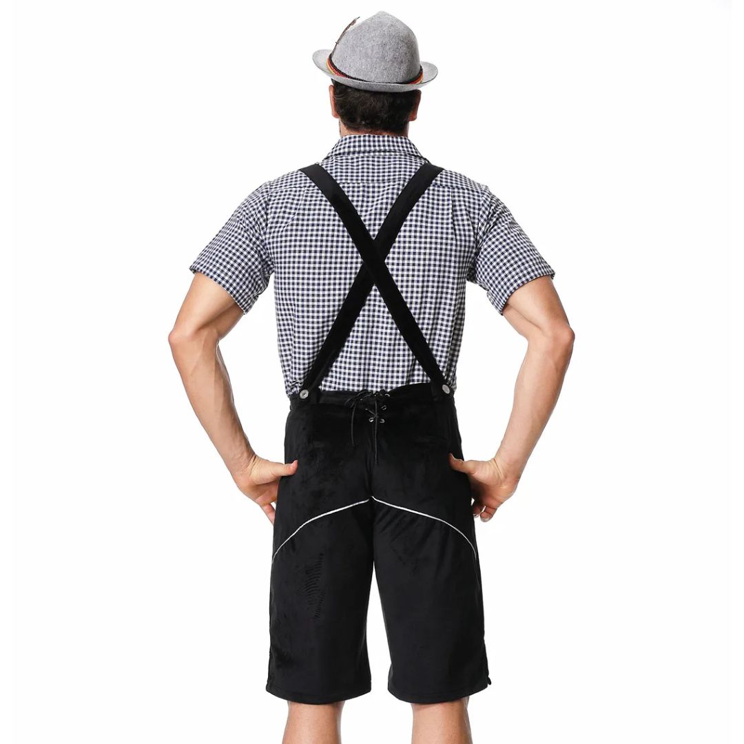 Lederhose Wolfgang - Heren Lederhosen Oktoberfest Kostuum – Authentieke Beierse Outfit
