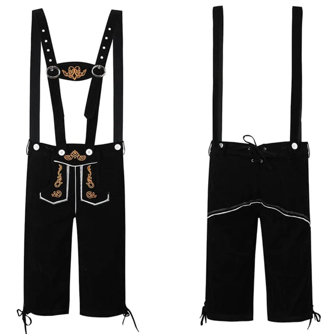 Lederhose Fritz – Complete Oktoberfest Lederhosen Outfit with Braces